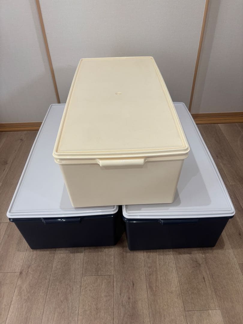 タッパーウエア　ディープロングスーパーケース3個