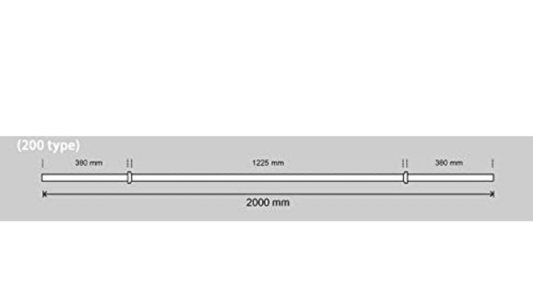 ショートラバーバーベル 70kgセット　アイロテック IROTEC