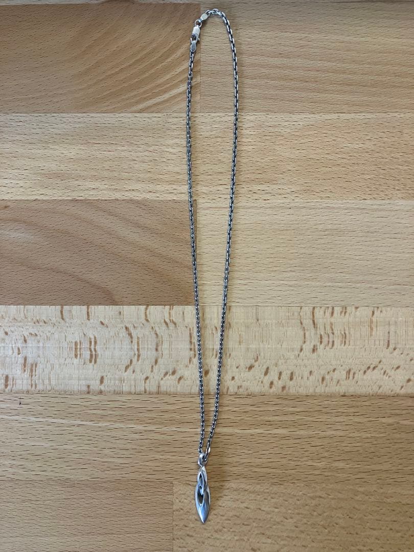 【ピンクの猫】 M’s Collection シャープWリング ネックレス