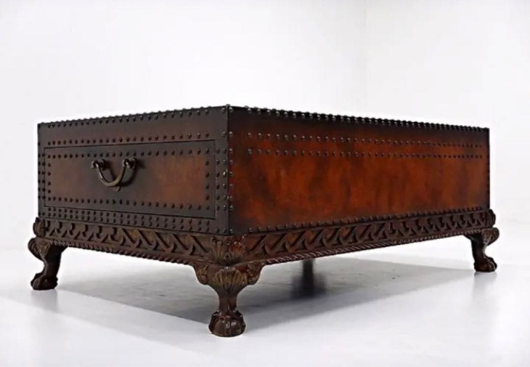 超レア！Ralph Lauren  レザー トランク型 センターテーブル