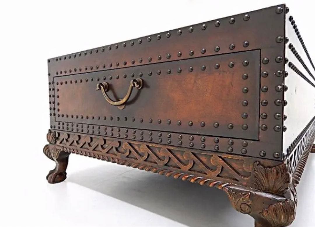 超レア！Ralph Lauren  レザー トランク型 センターテーブル