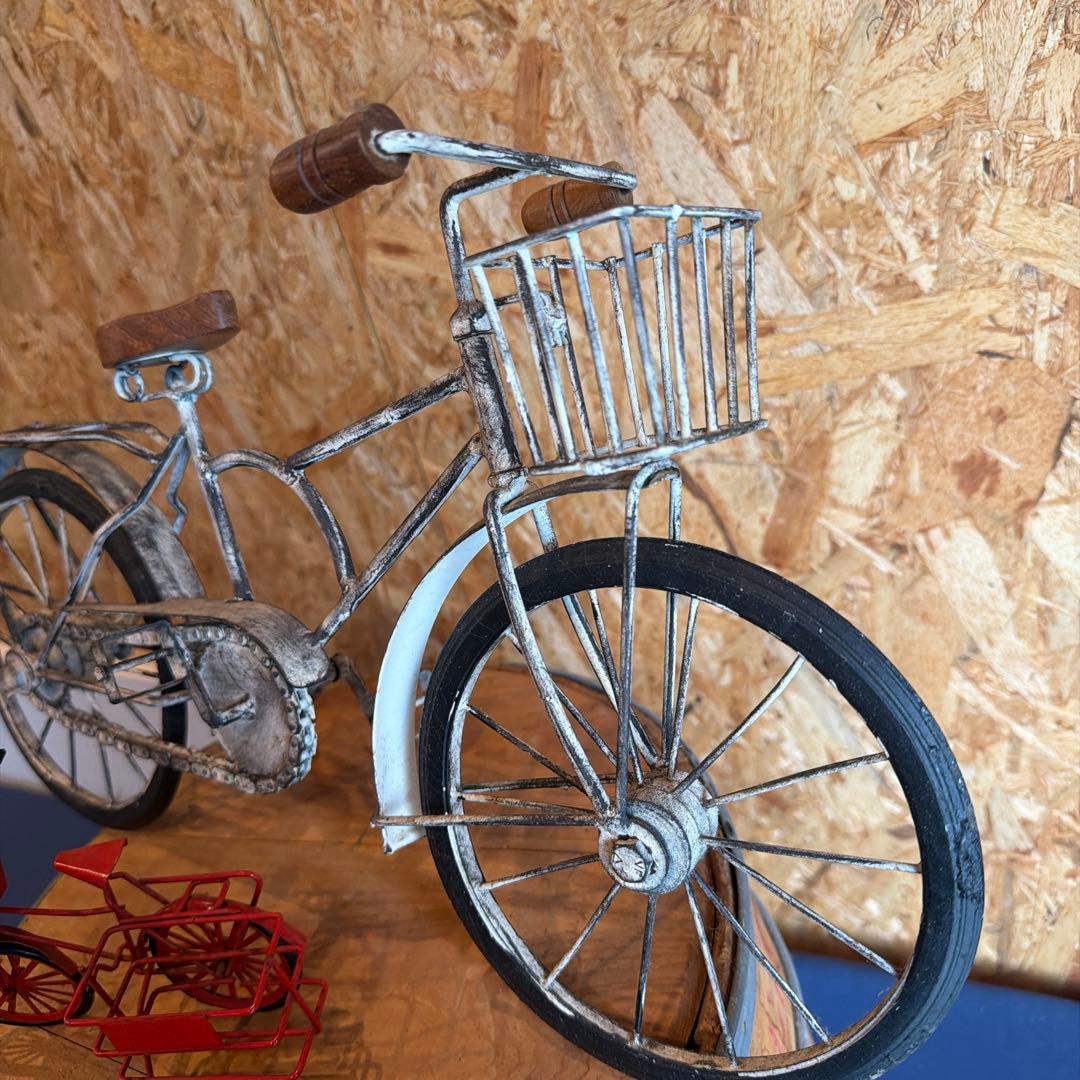 アンティーク　雑貨　自転車　ブリキ
