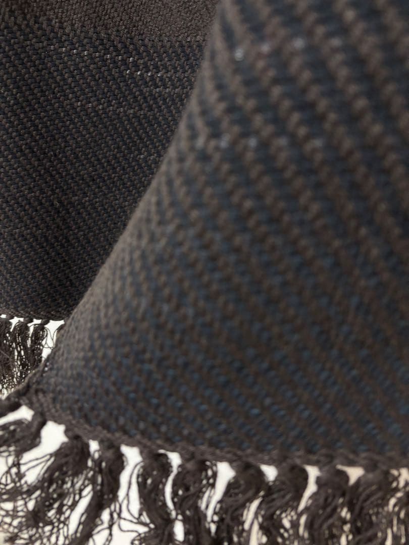 BOTTEGA VENETA イントレチャートカシミア・ラムレザーマフラー