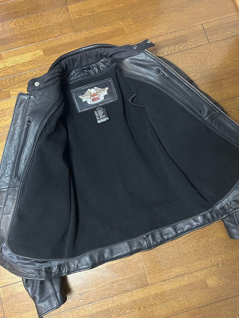 【希少　美品】ハーレーダビッドソン　ライダースジャケット　スカル