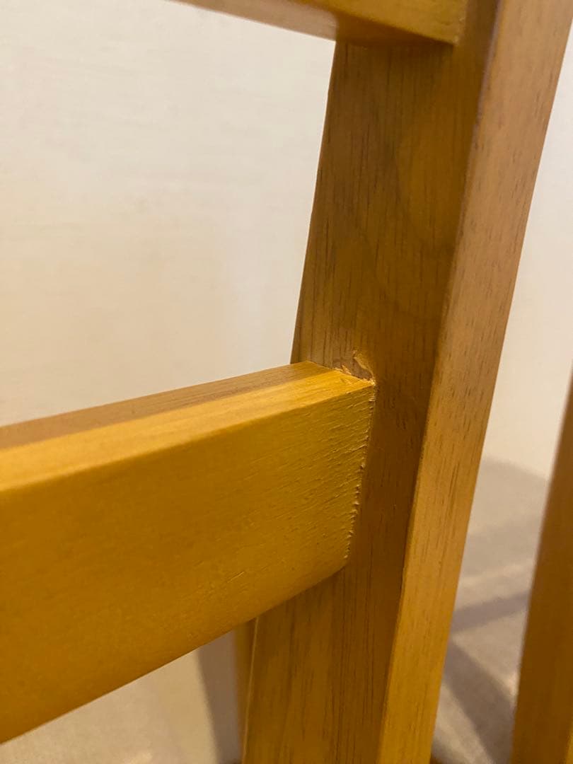 【訳あり品】木製 ダイニングチェア 食卓椅子　4脚セット