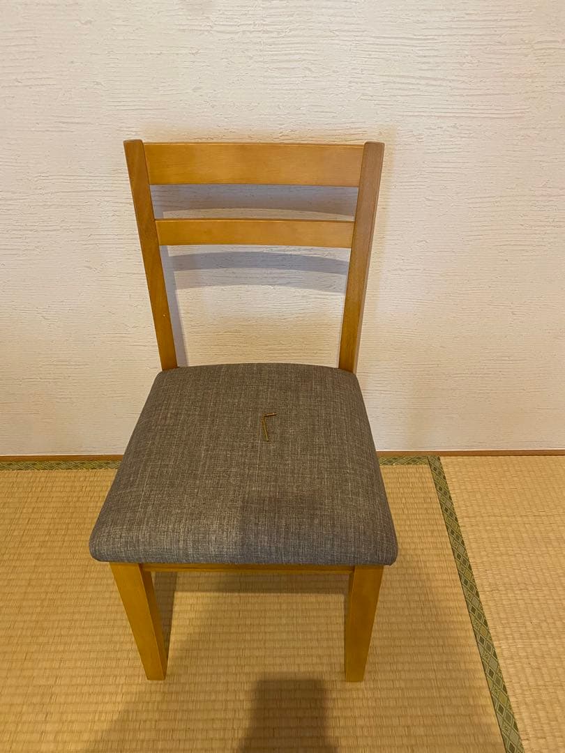 【訳あり品】木製 ダイニングチェア 食卓椅子　4脚セット