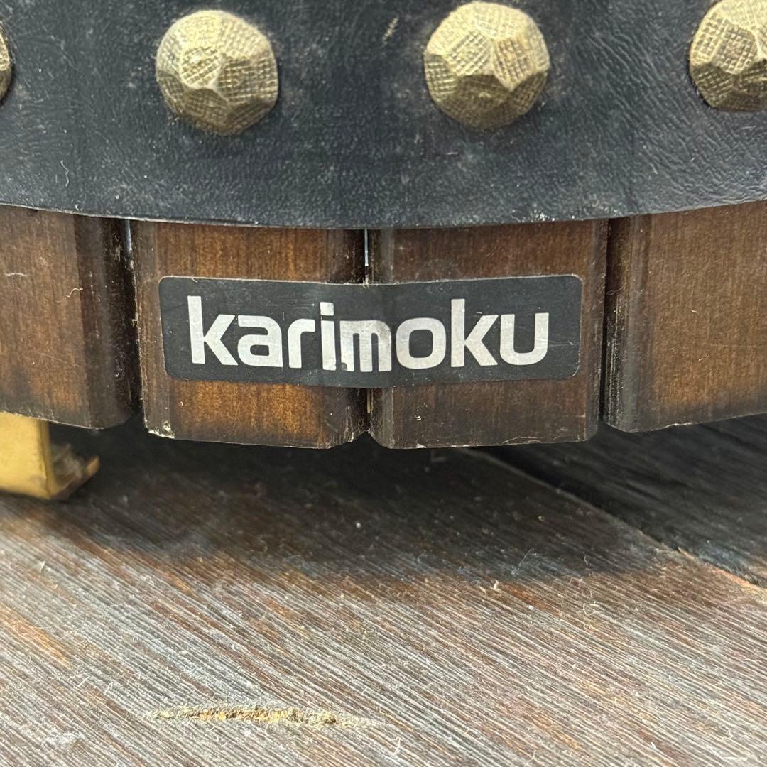 H19K80a カリモク karimoku 傘立て 樽型