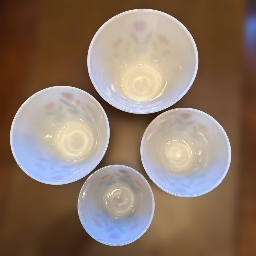 Fire King チューリップデザイン 4個セット