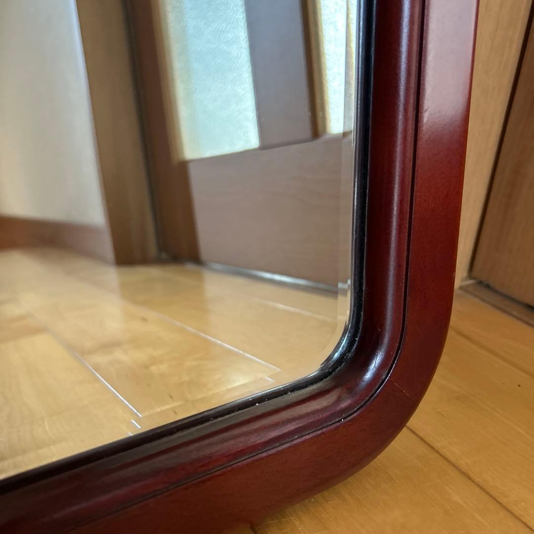 昭和レトロ！ヴィンテージ！オールドカリモク　ウォールミラー　カッコイイです！