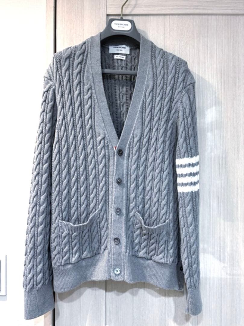 THOM BROWNE 4bar カーディガン ローゲージ