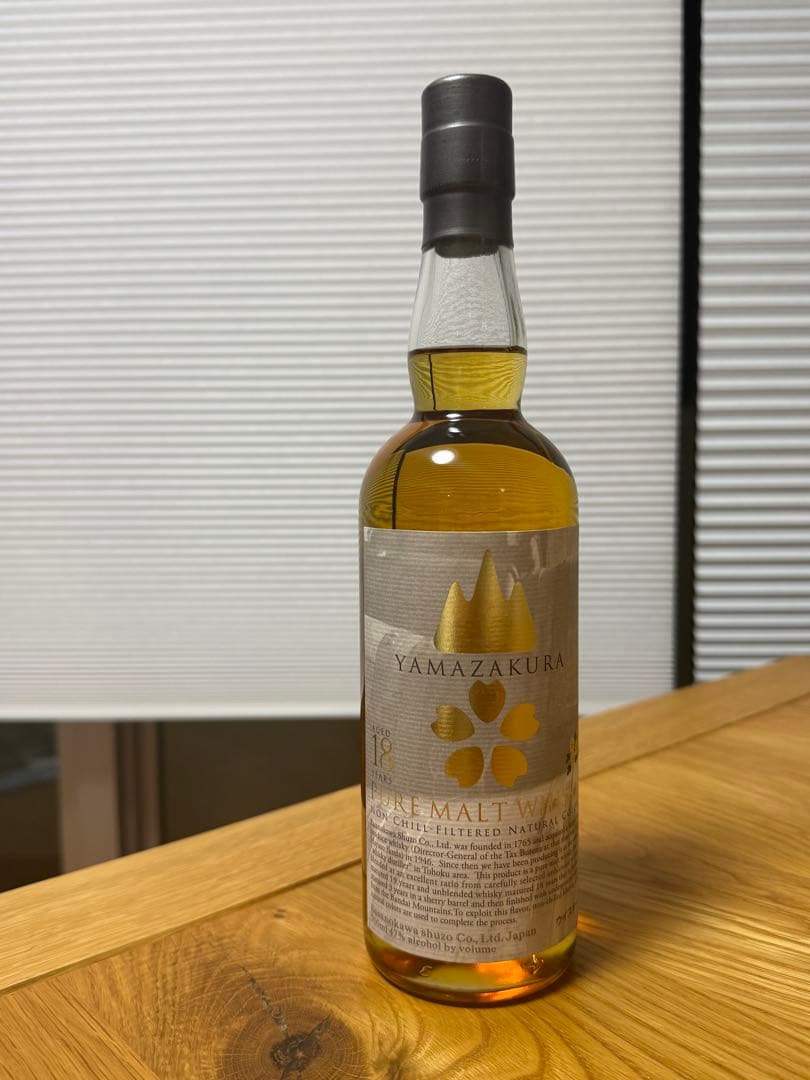 レア正規品Yamazakura ピュアモルトウイスキー 山桜18年