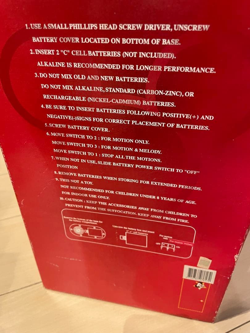 ♡アンティーク ミッキーマウス　サンタ 箱付き クリスマス　ディスプレイフィギュ