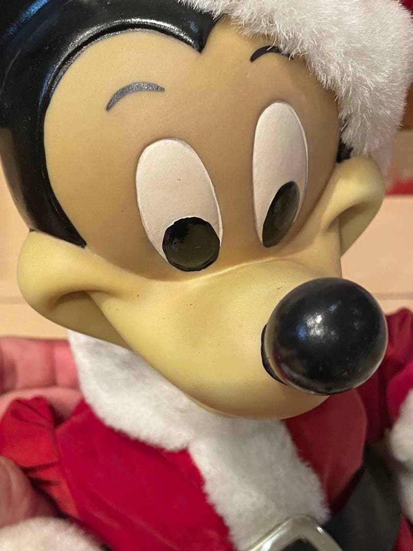 ♡アンティーク ミッキーマウス　サンタ 箱付き クリスマス　ディスプレイフィギュ