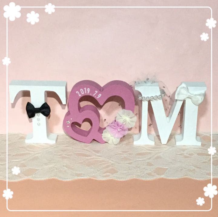 GUN.OMI.3JSB♡ウエディングバージョン イニシャルオブジェ