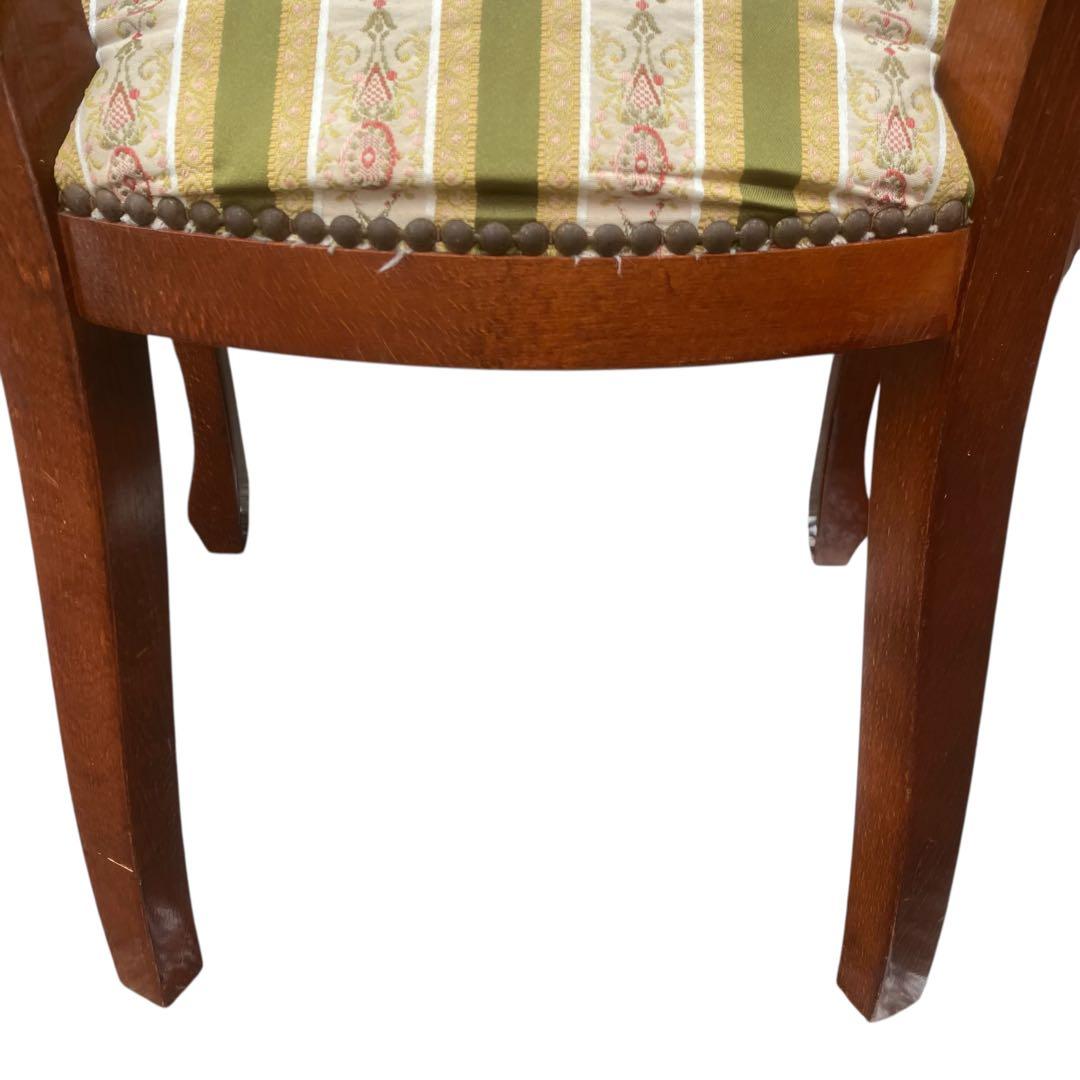 【イタリア製】ダイニングチェア アンティーク調　ロココ　ドレッサー　猫脚　3️⃣