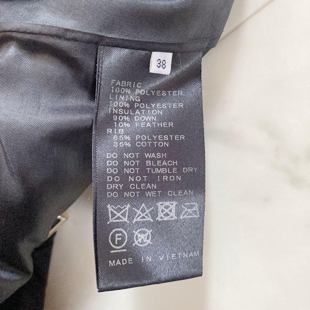 美品　スローブイエナ　ショールフードショートダウンコート　ブラック　38