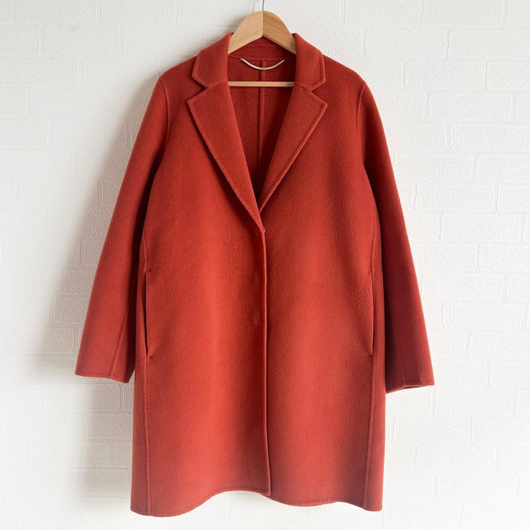 美品✨MARELLA ダブルフェイス　ロングコート　オレンジ　38