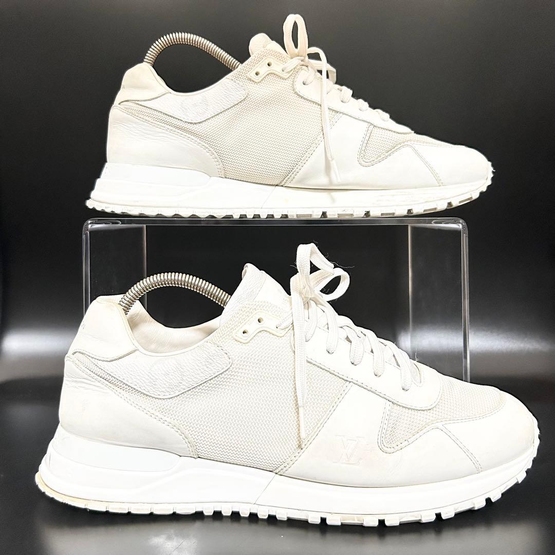 ルイヴィトン ランアウェイ スニーカー モノグラム メンズ レザー 白 26cm