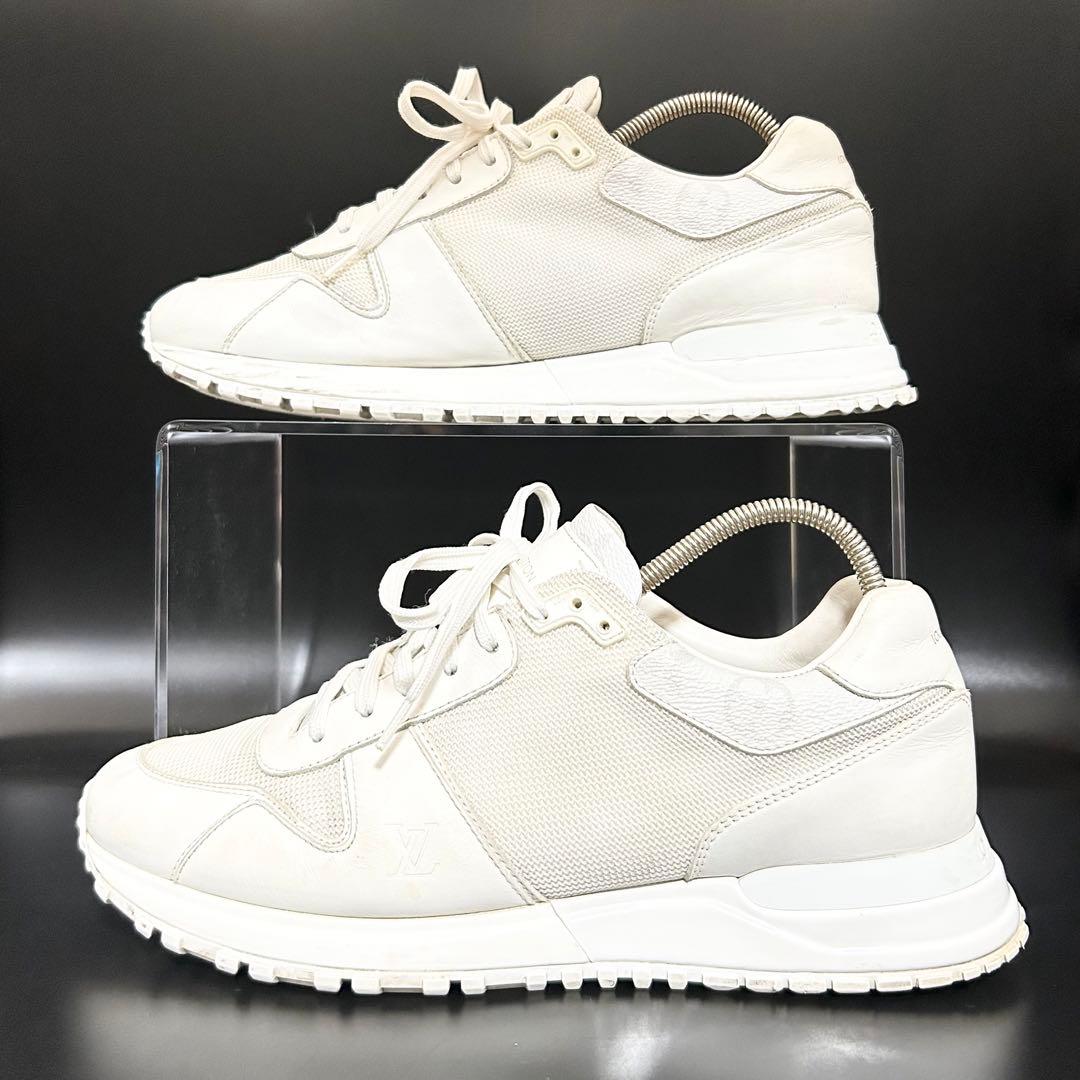 ルイヴィトン ランアウェイ スニーカー モノグラム メンズ レザー 白 26cm