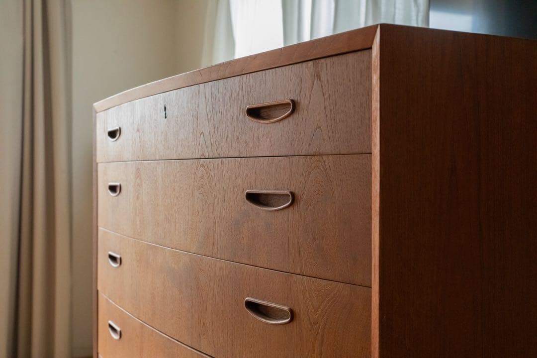 木製ミッドセンチュリー　6段　チェスト　タンス