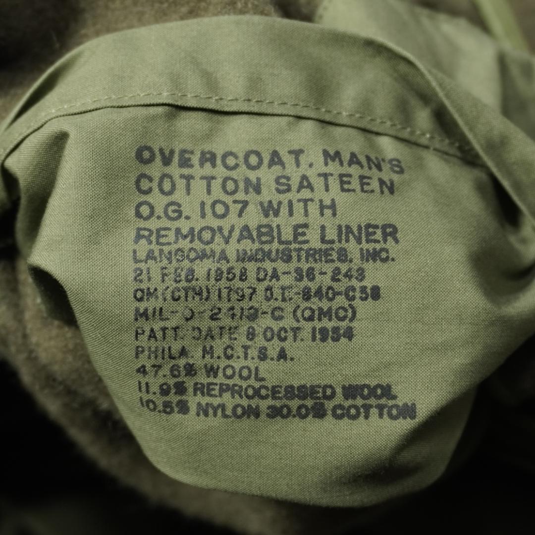 ジャケット・アウター US ARMY OG-107 OVERCOAT 1950s JA2312