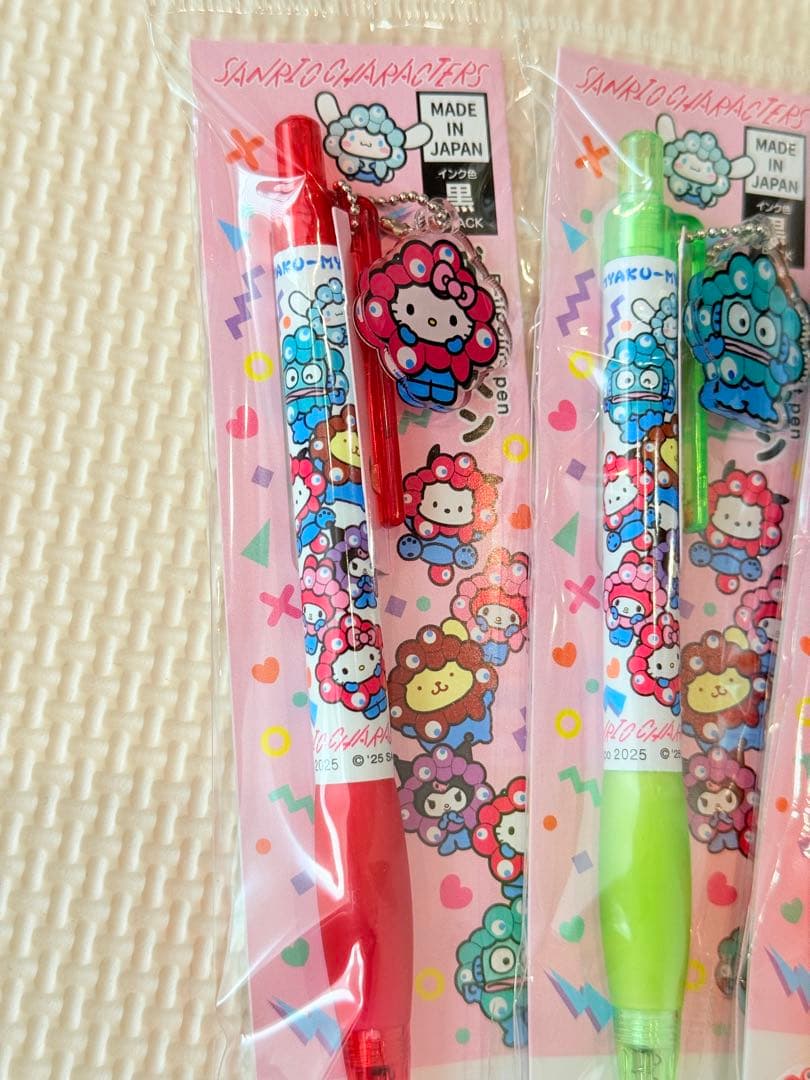 EXPO 2025 ミャクミャク サンリオ キャラクター ボールペン 5本セット