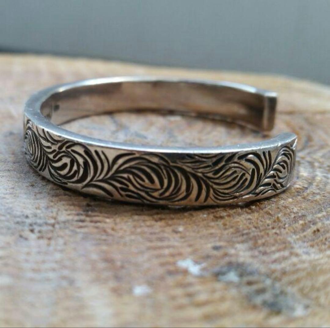 いち ICHI　唐草　バングル　シルバー 925 18k