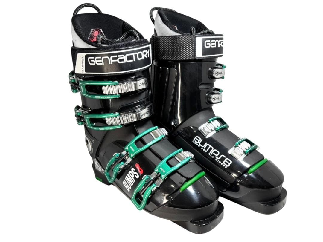 【美品】GENFACTORY BUMPS8 バンプス8 スキー ブーツ グレー