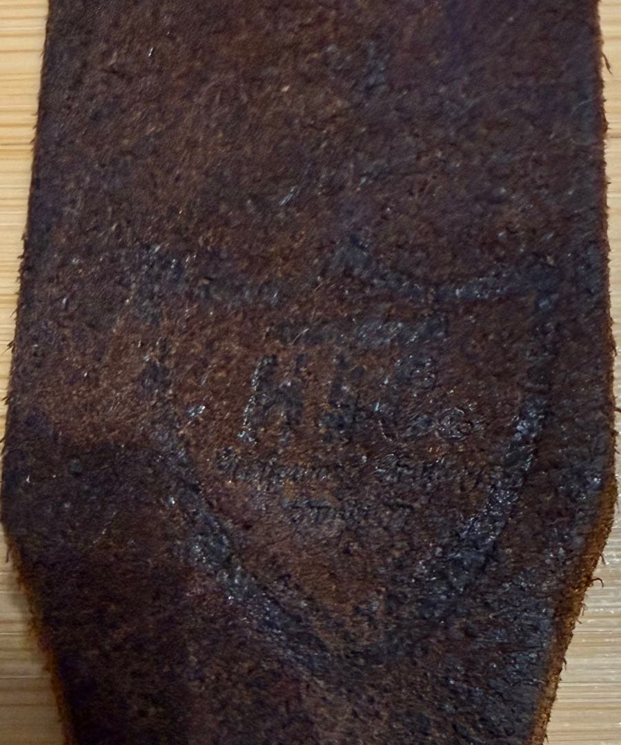 美品⭐️HTC⭐️アンバー石⭐️フラワーベルト⭐️Dブラウンレザー×ブラススタッズ⭐️34