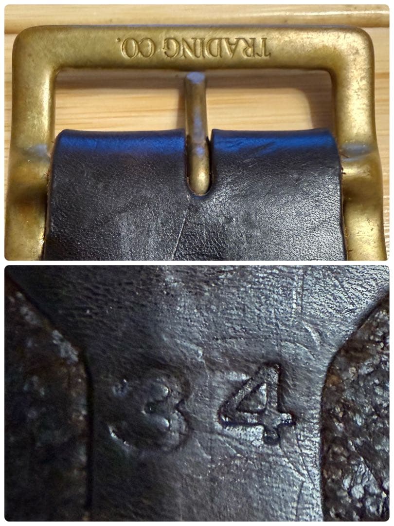 美品⭐️HTC⭐️アンバー石⭐️フラワーベルト⭐️Dブラウンレザー×ブラススタッズ⭐️34