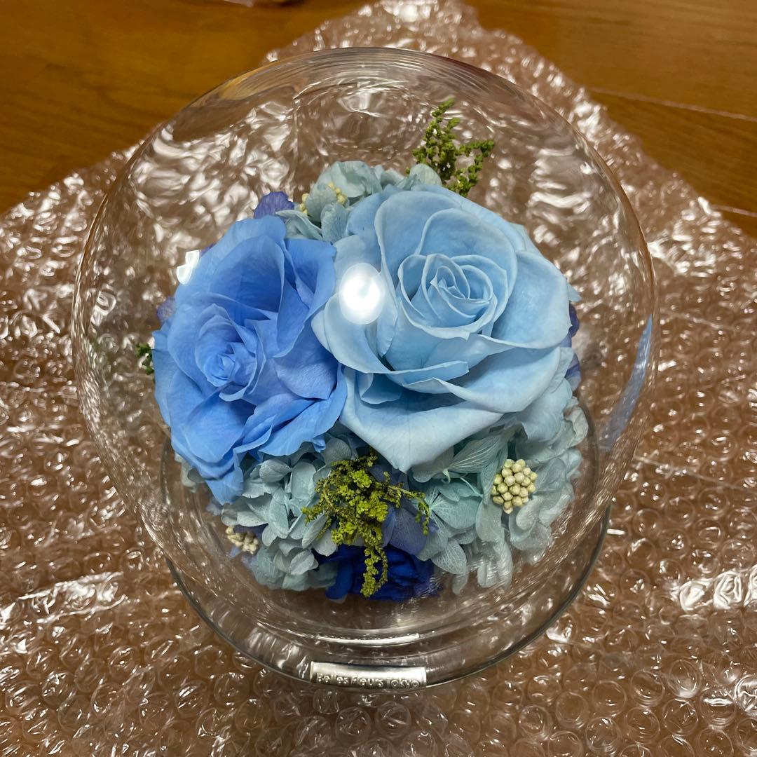 プリザーブドフラワー　ブルー　未使用