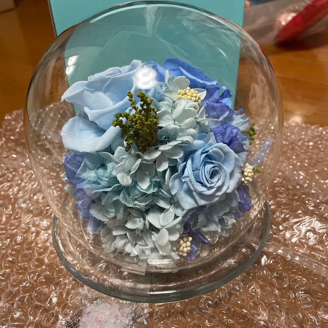 プリザーブドフラワー　ブルー　未使用