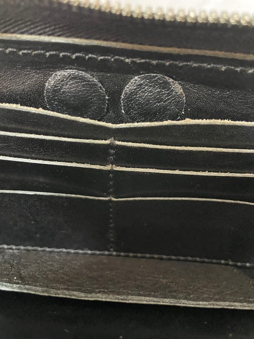 ALZUNI ブラック 長財布 象革