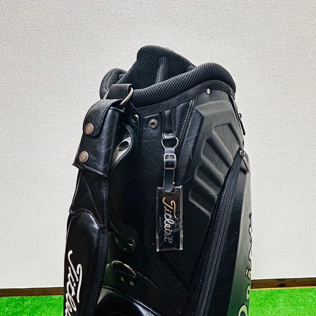 タイトリスト キャディバッグ 9.5型 8分割 3点式 ツアーモデル 黒