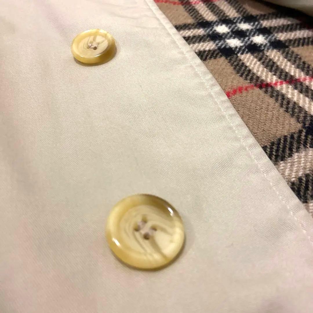 希少ヴィンテージバーバリーBURBERRYステンカラーコート　ノバチェック3L