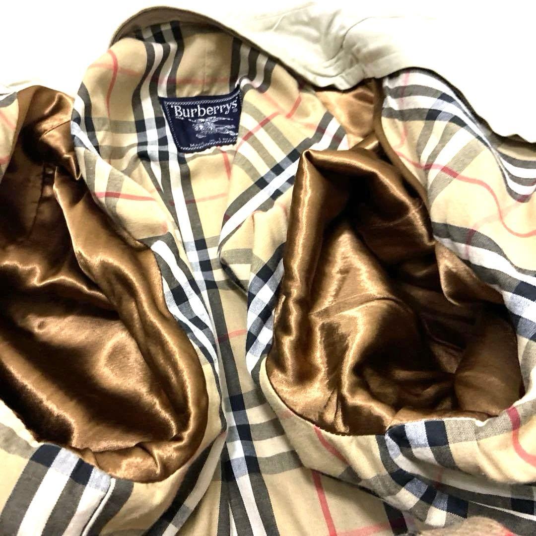 希少ヴィンテージバーバリーBURBERRYステンカラーコート　ノバチェック3L