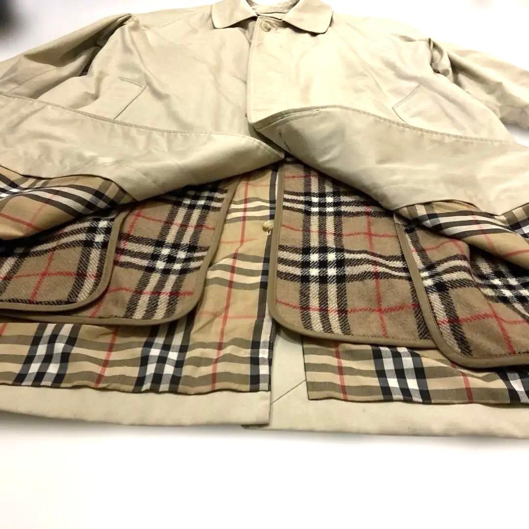 希少ヴィンテージバーバリーBURBERRYステンカラーコート　ノバチェック3L