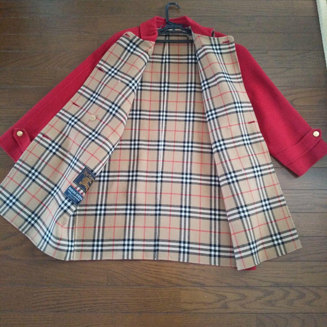 バーバリーハーフコート（カシミア入り）