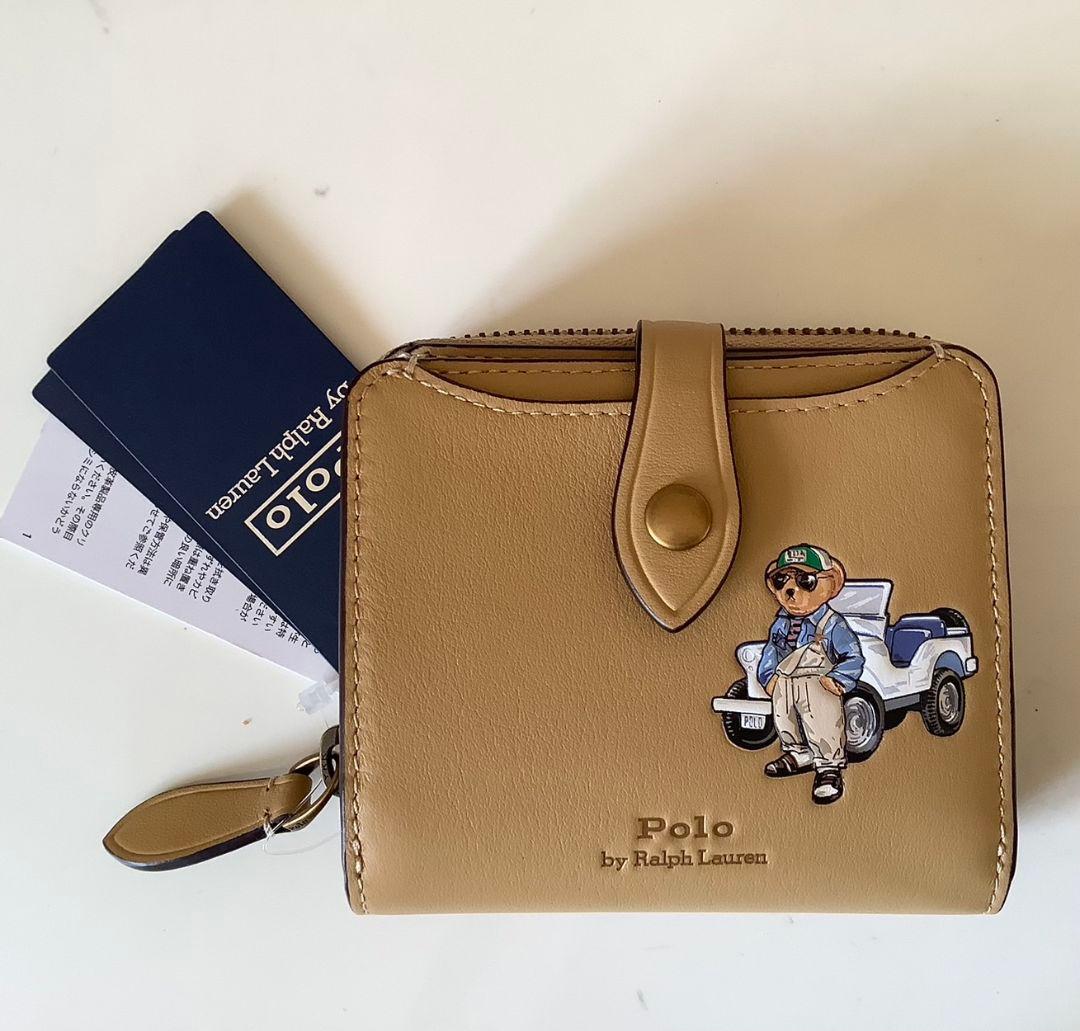 【新品未使用】ポロラルフローレン　ポロベア レザー　財布 小銭入れ付