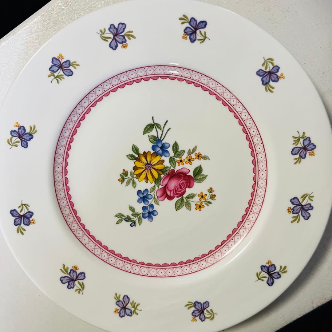 ウェッジウッド　ローズブーケ  薔薇　ピンク　5枚