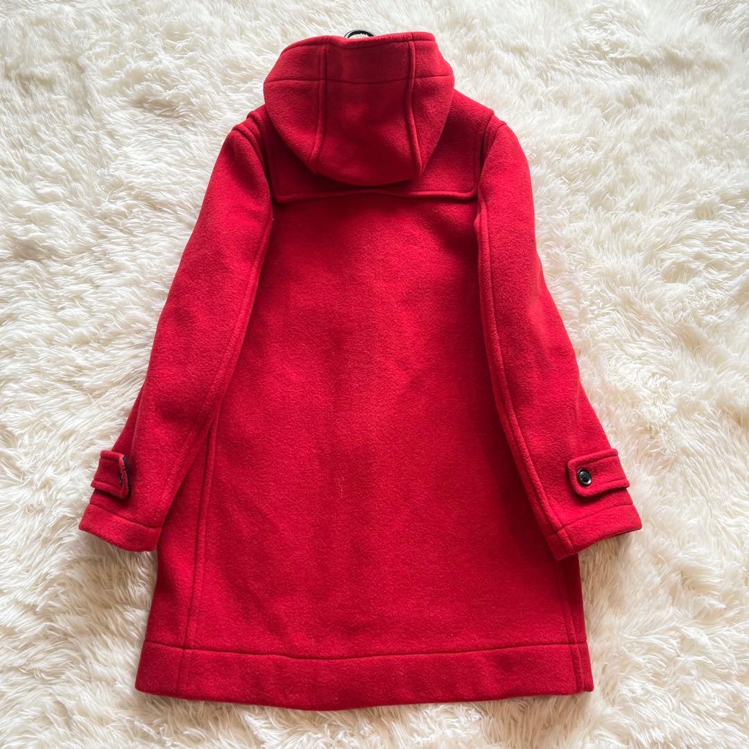 極美品　ロンドントラディション ダッフルコート 赤　イギリス製　チェック