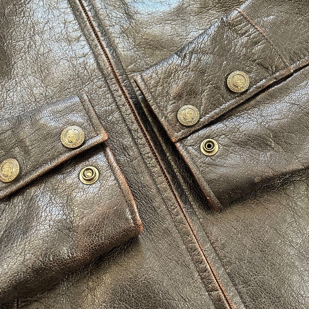 抹*茶様 00s ハーレーダビッドソン レザージャケット M ブランケット付き