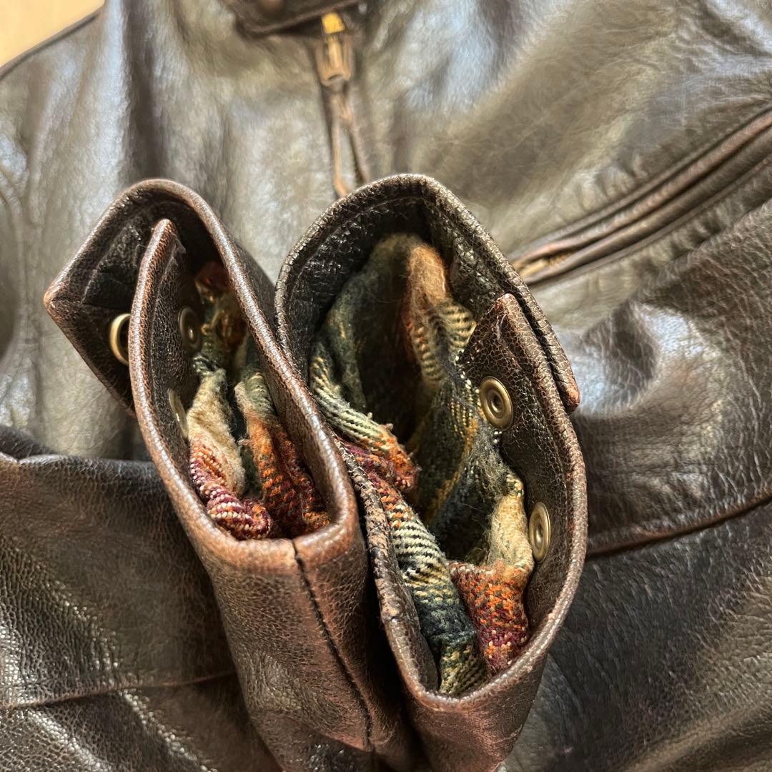 抹*茶様 00s ハーレーダビッドソン レザージャケット M ブランケット付き