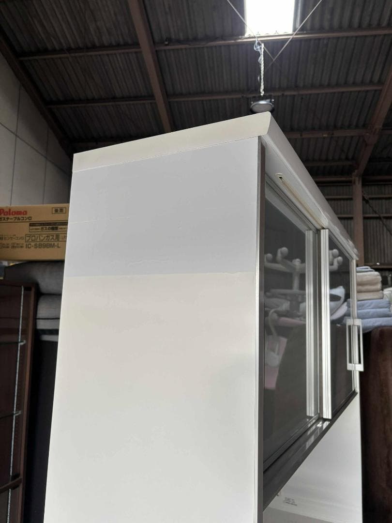 最高級 日本製 古賀家具キッチンボード 幅120cm Used/美品 訳あり