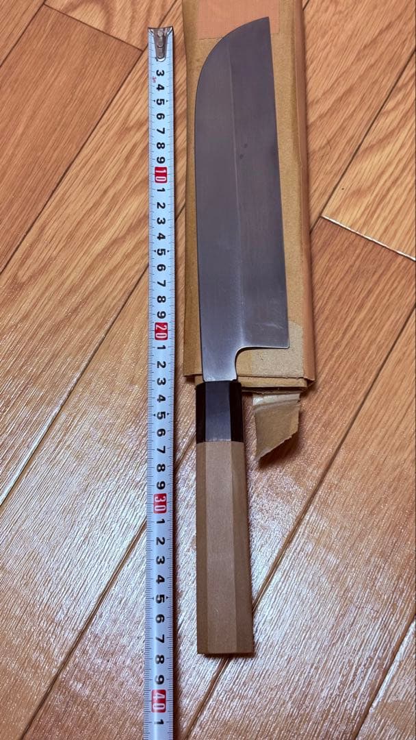 薄刃包丁　8寸　本焼　青紙