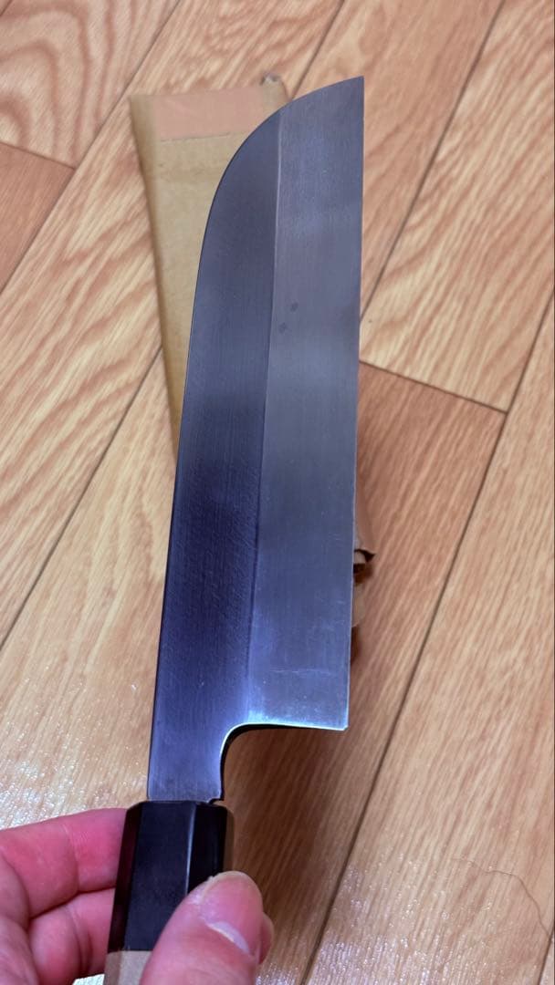 薄刃包丁　8寸　本焼　青紙