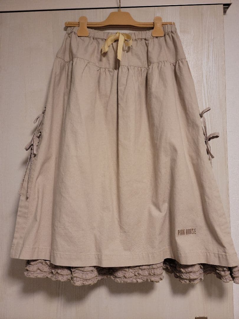 PINK HOUSE コットンリネンキャンバススカート