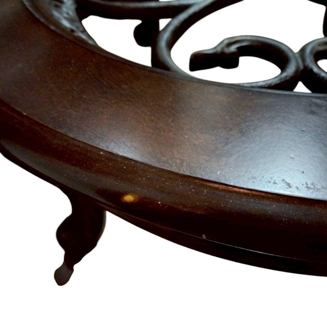 アシュレイ Ashley アンティーク ガラステーブル 家具