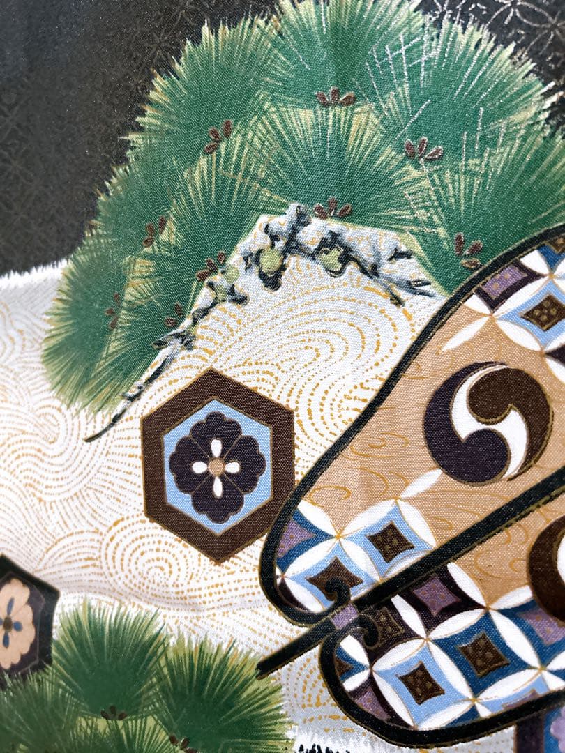 7歳用黒×ゴールド♡七五三　フルセット　男の子　黒系　兜　大きめ