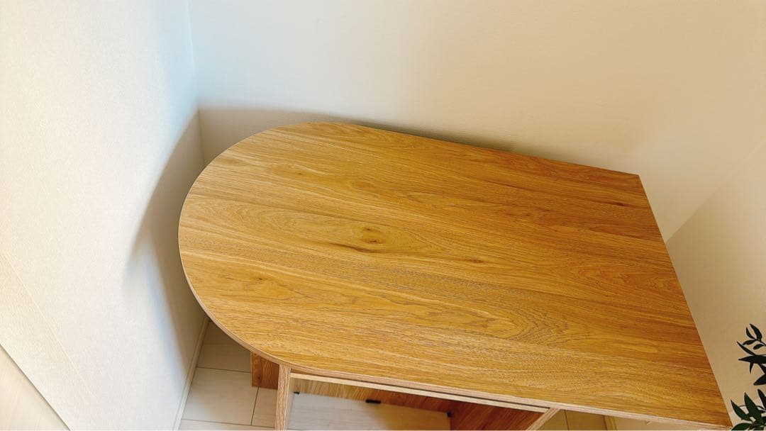 美品　【幅90cm】Luna 棚付き マルチデスク ダイニングテーブル　机